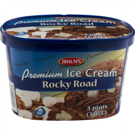 Braum's Premium Rocky Roads Ice Cream