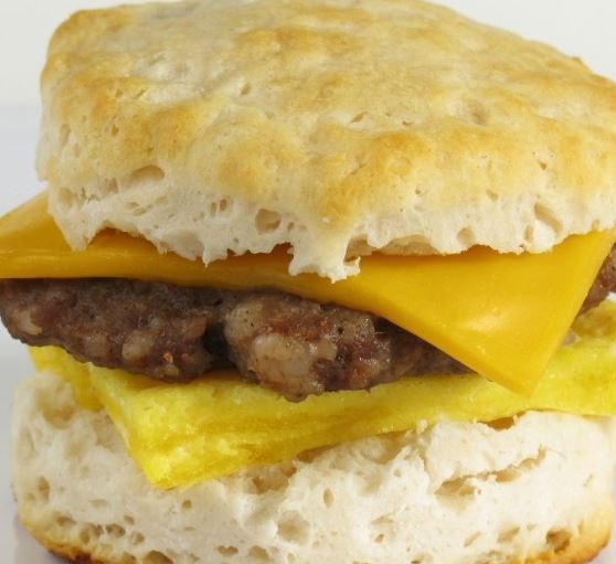 Braum’s Biscuit & Sausage for Egg