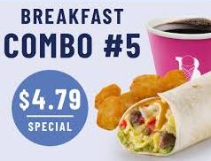Braum's Breakfast Burrito – Combo