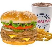 Braum's Triple 1/4 Pound Cheeseburger